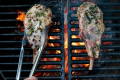 Long BBQ Food Gripper For Outdoor Barbecue Grills 